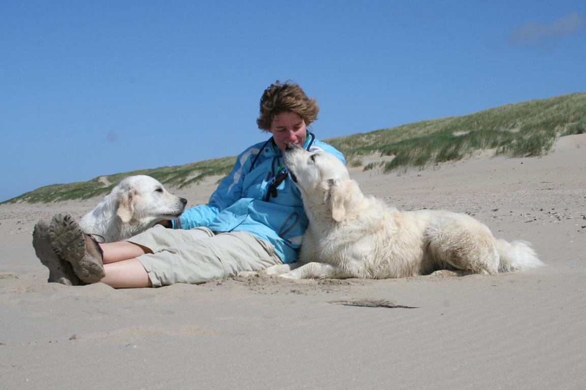 Milo und Pepper mit Karen